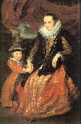 Dyck, Anthony van Susanna Fourment and her Daughter oil painting picture wholesale